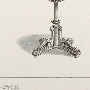 Print, Monthly Cabinet Makers Album: "Shaving Stands", 1859