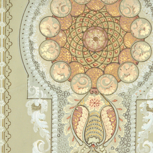 Drawing, Design for oblong panel of a ceiling