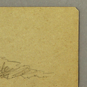 Drawing, Sky, hillrange, possibly 1865–66