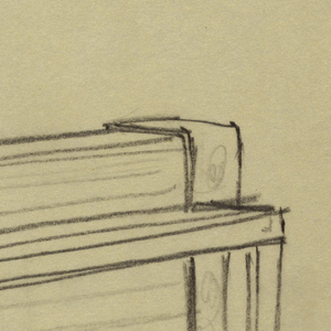 Drawing, Piano with unified front