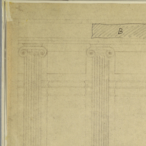 Drawing, Elevation of Wall opposite Room Windows designed by Adrien Masreliez, 1926