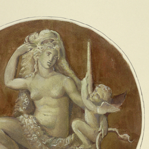Drawing, Copy of central medallion after Masreliez, 1926