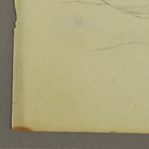 Drawing, Cloud study, hillside, 1844