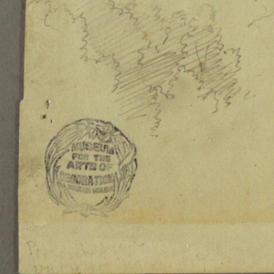 Drawing, Hills with trees, 1860