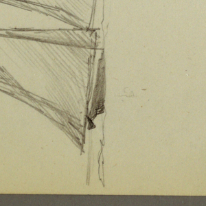 Drawing, Sailship, possibly 1860