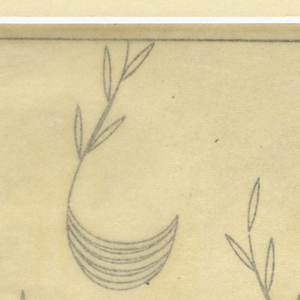 Drawing, Textile Design: Alaun, 1922