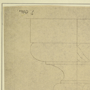 Drawing, Capital and Base of Pilaster after Masreliez, 1926