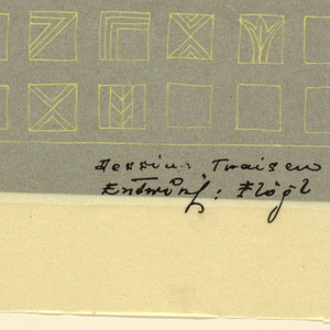 Drawing, Textile Design: Traisen, ca. 1928