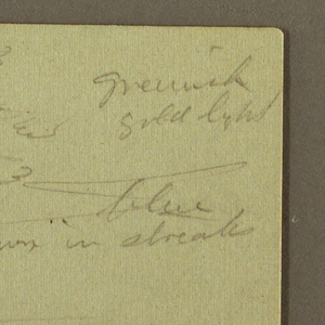 Drawing, Sky study, mountain ridges, August 1871