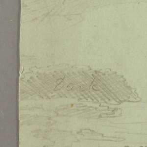 Drawing, Sky study over range, August 1871