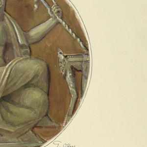 Drawing, Copy of central medallion after Masreliez, 1926