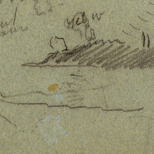 Drawing, Sky study (?), possibly 1874