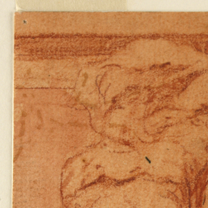 Drawing, Project for a wall decoration (Female figures and putti support medallion with coat of arms), ca. 1700