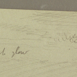 Drawing, Sky study over hills, 1860s