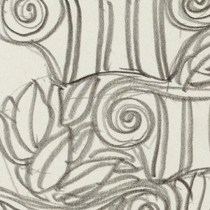 Drawing, Three Ionic capitals with