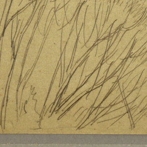 Drawing, Bush-like trees, possibly 1865–66