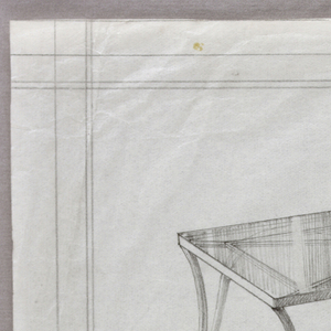 Drawing, Garden or Terrace Table in Metal, 20th century