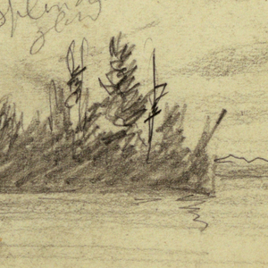 Drawing, Wooded Island, possibly 1878