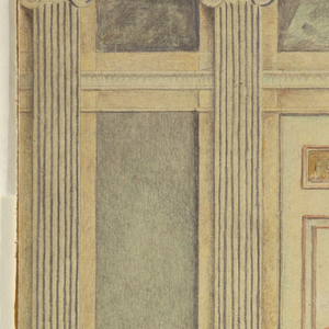 Drawing, Elevation of Mantelpiece, 1926