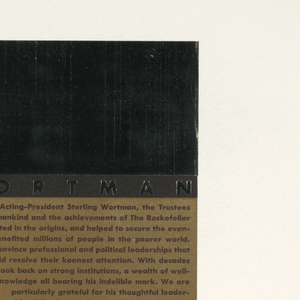 Poster, Sterling Wortmen - Rockefeller Foundation, 1980