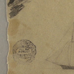 Drawing, Two sail boats
