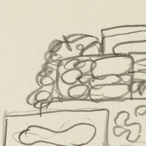Drawing, Fruit bowl