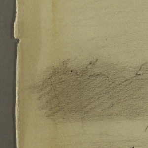 Drawing, Wooded shore in Fog
