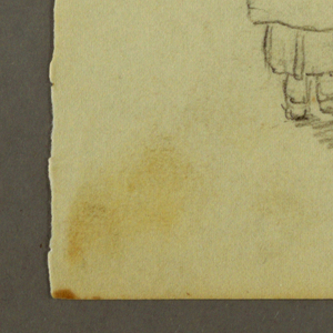 Drawing, Little girl with bonnet from the back, 1845