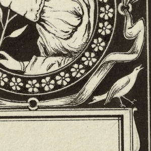 Drawing, Design for book plate