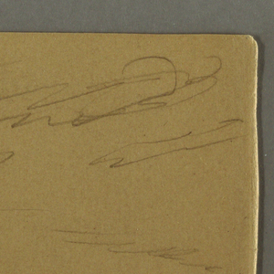 Drawing, Cloud over hills, possibly 1875