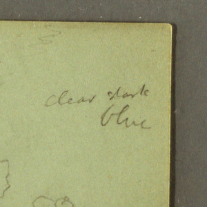Drawing, Sky over peak, possibly 1856