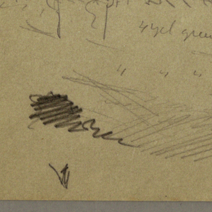 Drawing, Valley, rainbow, possibly 1865–66