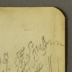 Drawing, Wooded shore, 1878