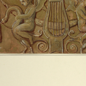 Drawing, Copy of painting of door leaf after Masreliez, 1926