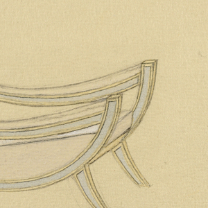 Drawing, Design for Armchair in Sycamore Wood, ca. 1927