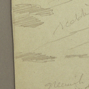 Drawing, Continuation of -1027, Cloudy sky, possibly 1860s