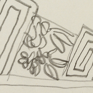 Drawing, Right angle bracket with