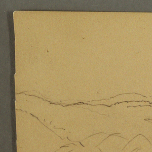 Drawing, Wooded valley, October 1873