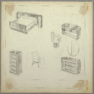 Drawing, Bedroom, Suite