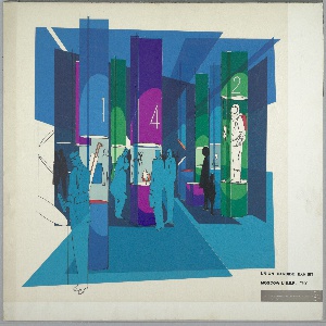Drawing/collage, Union Carbide Exhibition Theater Design, U.S.S.R. 