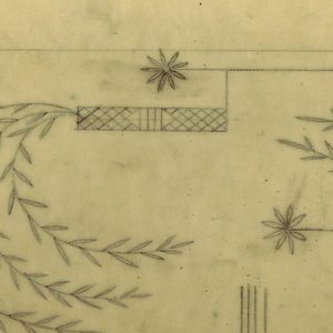 Drawing, Textile Design: Goldstickerei (Gold Embroidery), ca. 1922