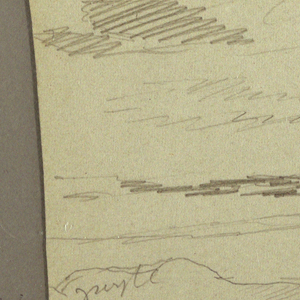 Drawing, Cloudy sky, possibly 1860s