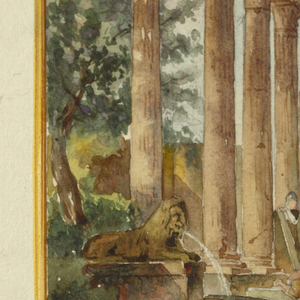 Drawing, Watercolor designs for decorative panels, textiles, and interiors