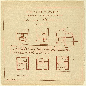 Diazo Print, Standardized Rural House, 1920