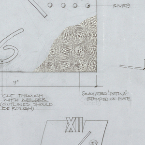 Drawing, Clock for ELIKA, 1988