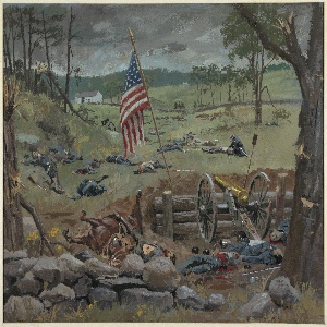 Drawing, Diorama, Man