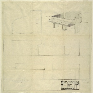 Drawing, Piano, Steinway and Sons, early 20th century
