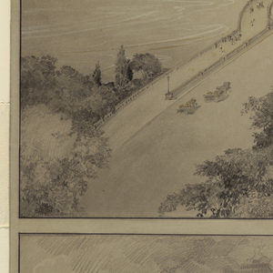 Drawing, Study for Inspiration Point, Riverside Drive, New York City, ca. 1877–1925