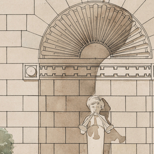 Drawing, Design for a wall fountain, ca. 1907–1909