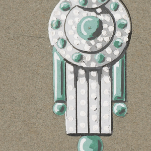Drawing, Decorative clip in the Ar, ca. 1930